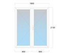 Double Door: Width 1800 x Height 2130 mm