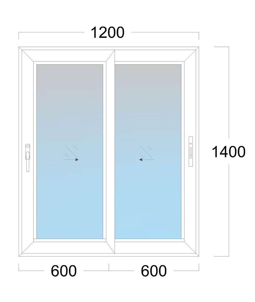 SL Window: Width 1200 x Height 1200 mm