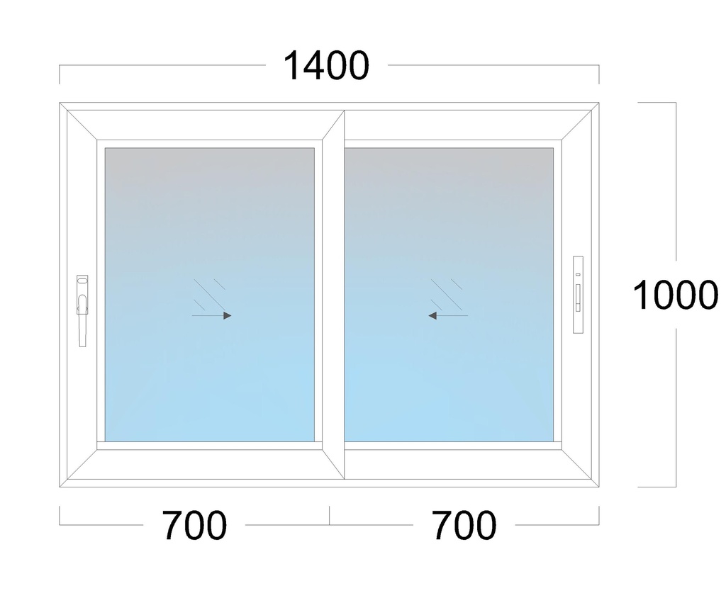SL Window: Width 1400 x Height 1000 mm